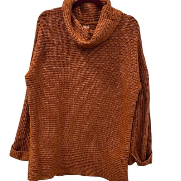 Anthropologie Pilcro Cowl
Neck Sweater in Rustic Orange - Picture 5 of 7